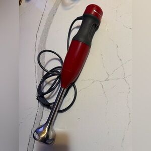 KitchenAid Red and Black Immersion Blender
